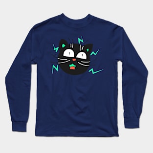 Crazy Electric Cat Long Sleeve T-Shirt